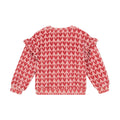 Daily Seven Girls Velour Heart Print Crewneck   930285-5013