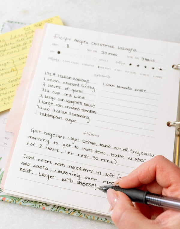 1Canoe2 Strawberry Meadow Small Recipe Binder