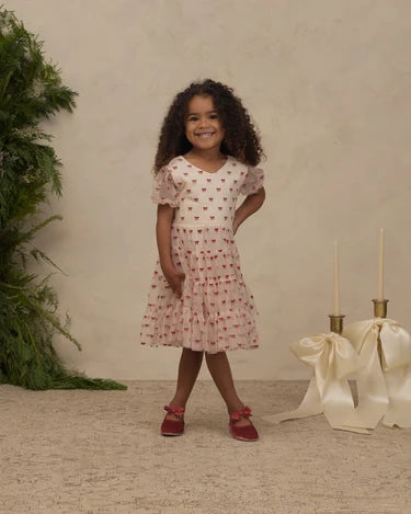 Noralee Girls Dottie Dress    NL009SNOW    Ruby Bows