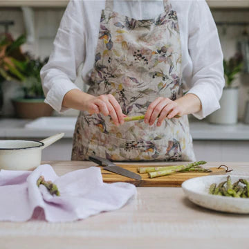 Linen Tales Daily Apron - Natural Meadow