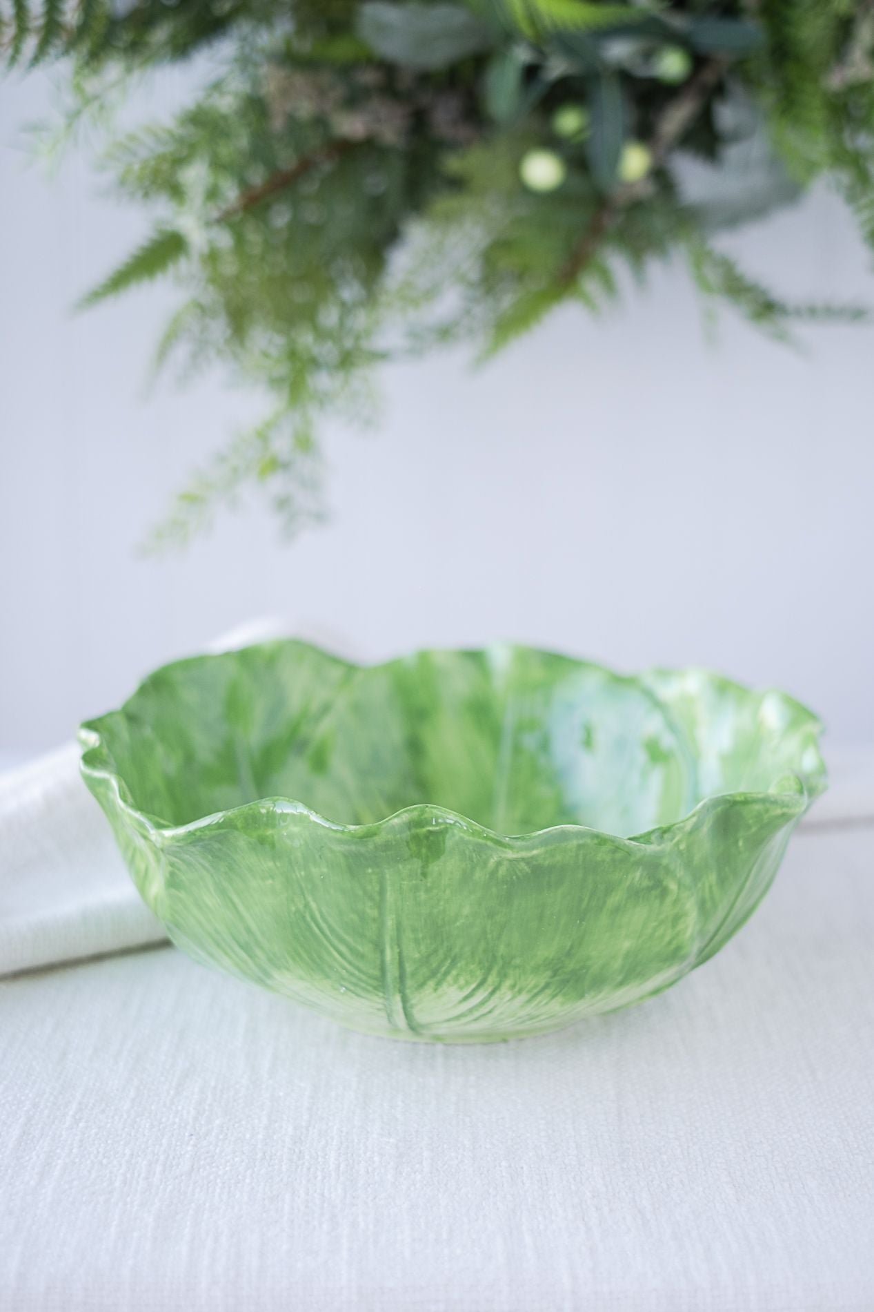 Raz 10" Green Cabbage Bowl   4411149