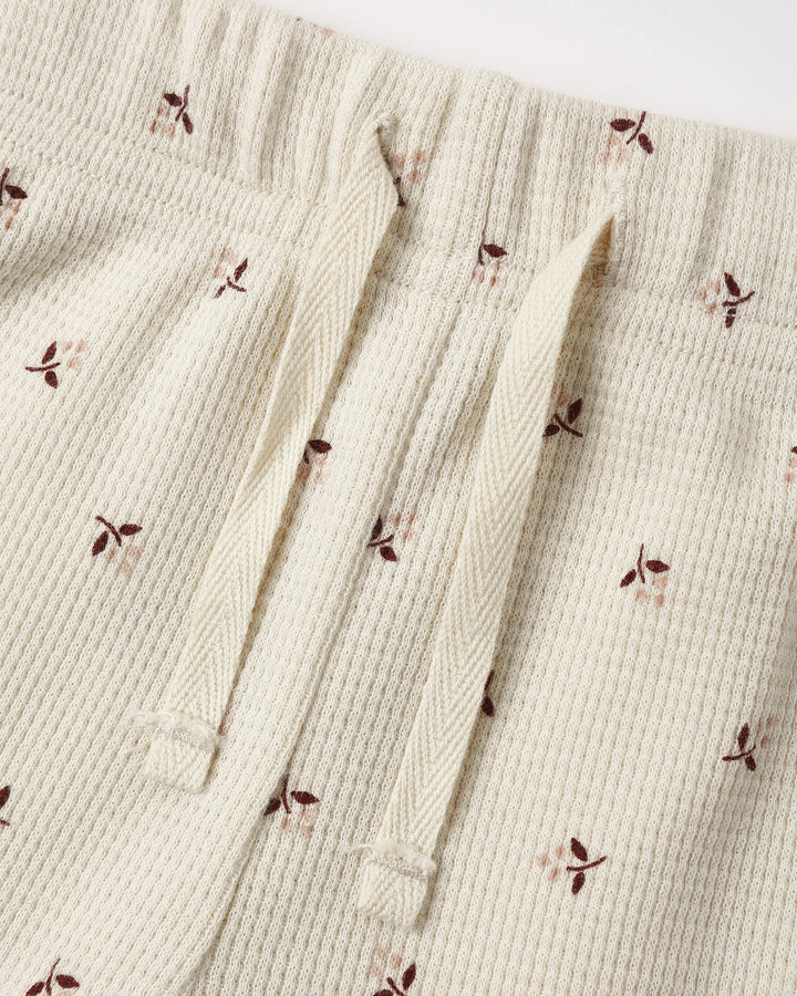 Quincy Mae Baby Girls Waffle Top & Pant Set   QM453CHAR   Fall Ditsy
