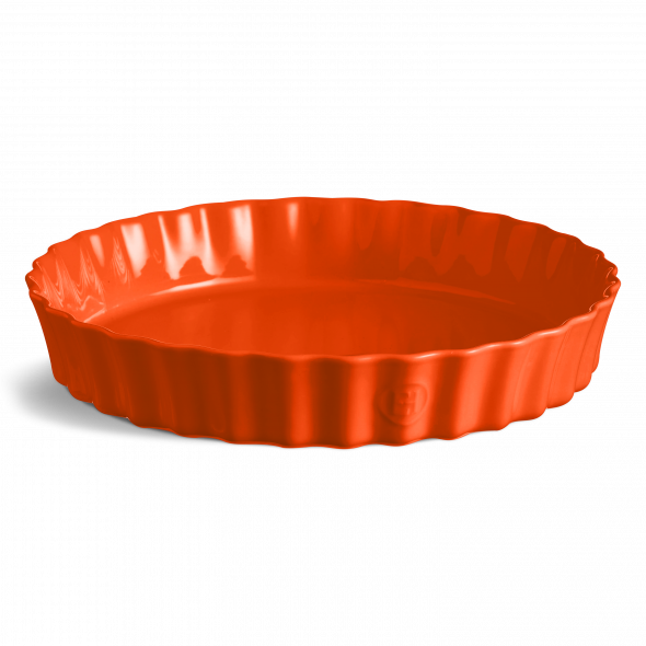 Emile Henry Flan Dish  6028  Toscane (deep orange)