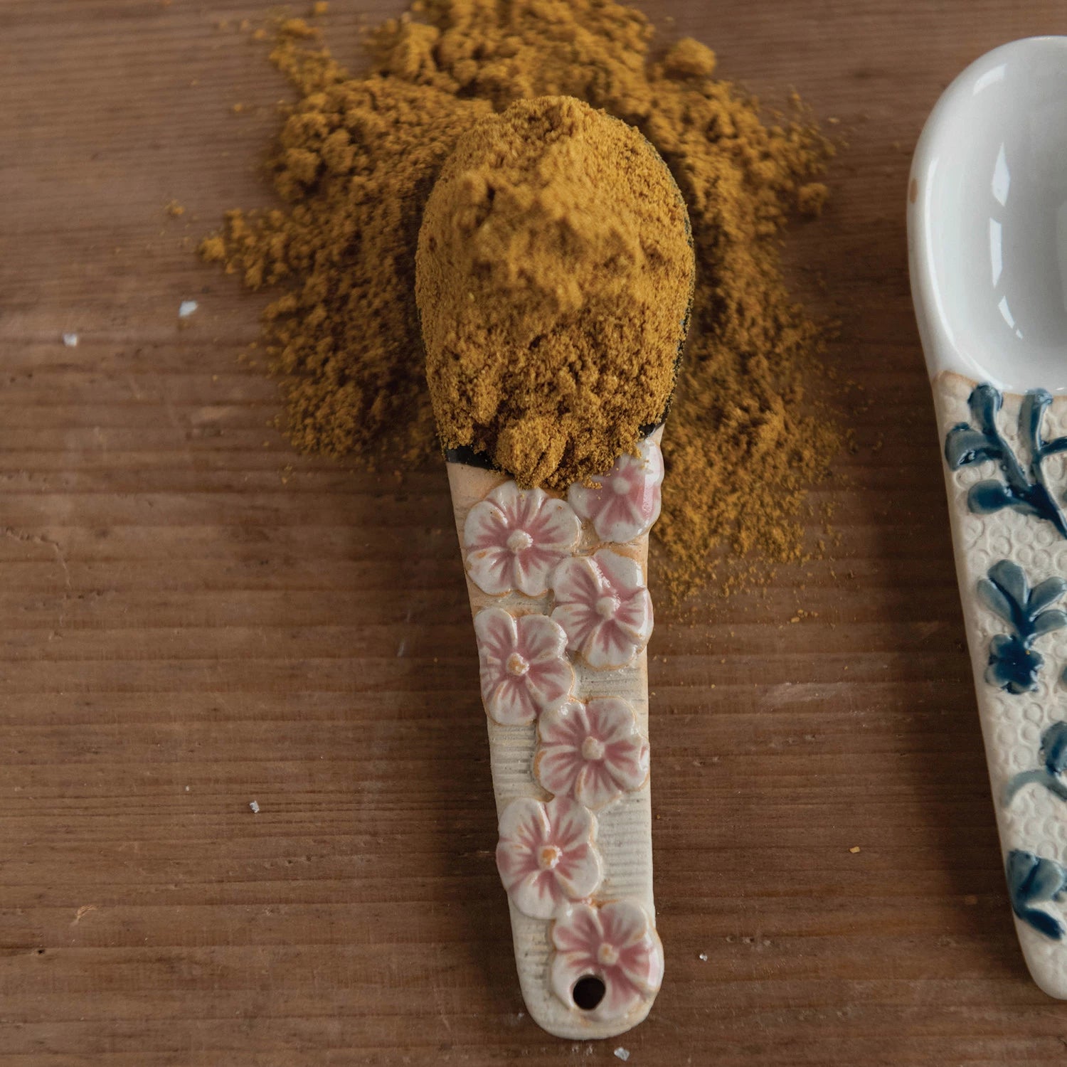 Creative Coop Hand-Painted Stoneware Spoon  DF4215A