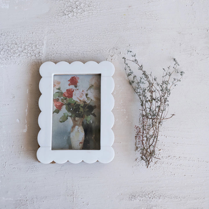 Creative Coop Scalloped Frame DG0218