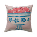Creative Coop Cotton Slub Pillow with Fruit Bowl  DG0348