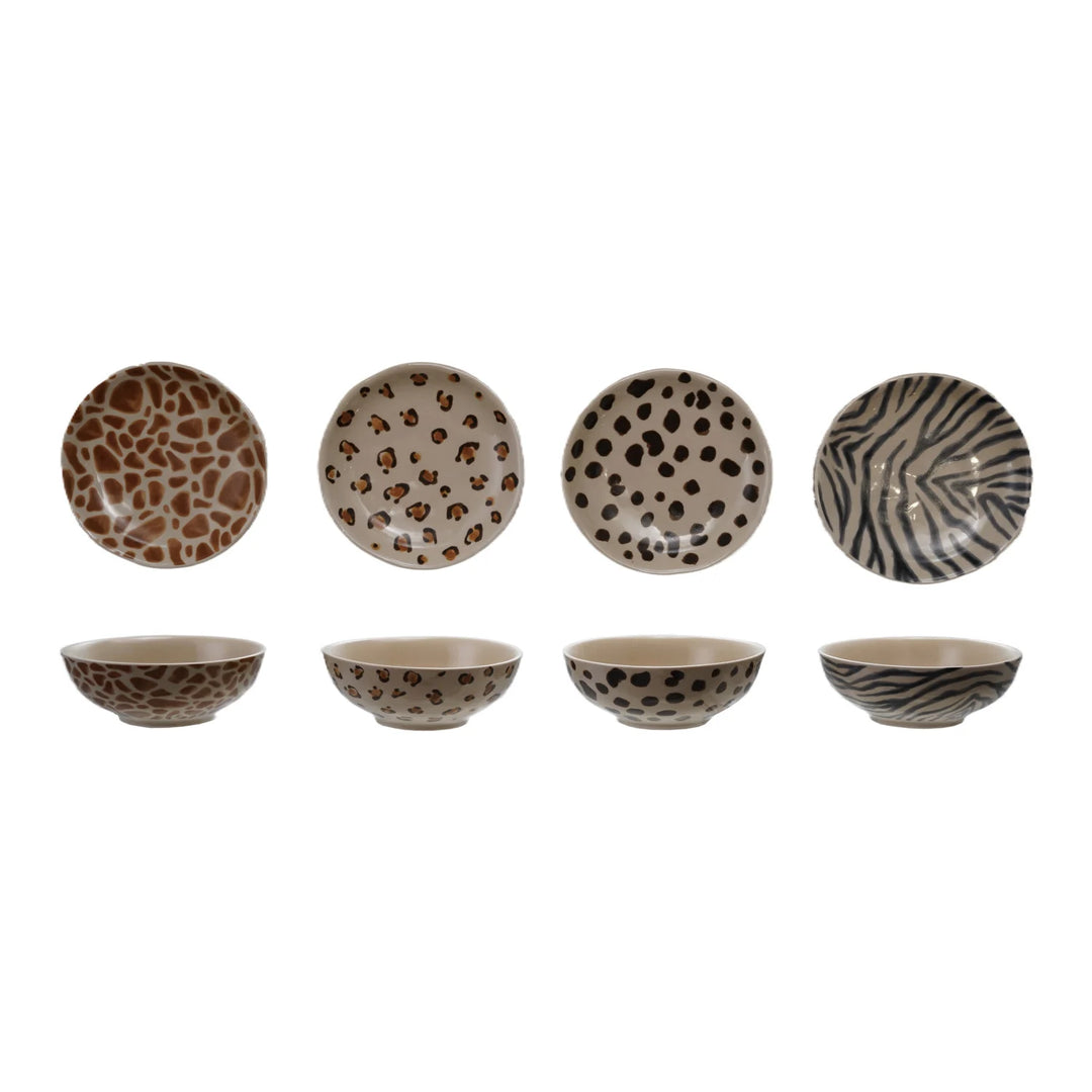 Creative Coop Animal Print Bowl DG0444
