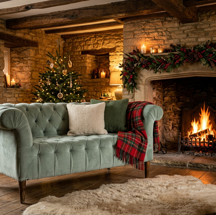 Creative Coop Velvet Sofa DG1556