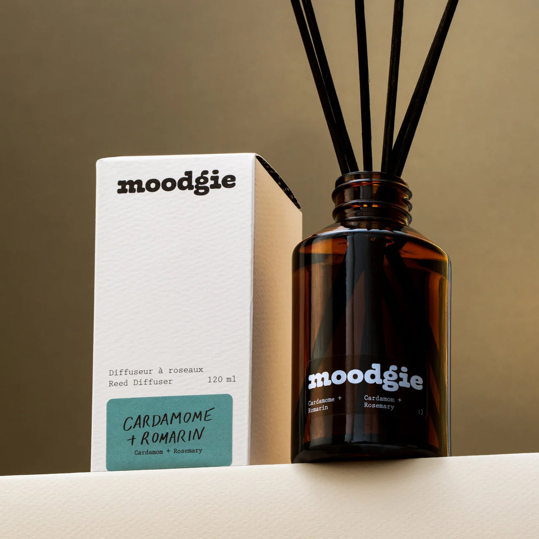 Moodgie Cardamome + Romarin Reed Diffuser (Cardamon + Rosemary)