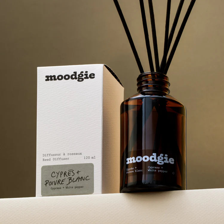 Moodgie Cypress + White Pepper Reed Diffuser