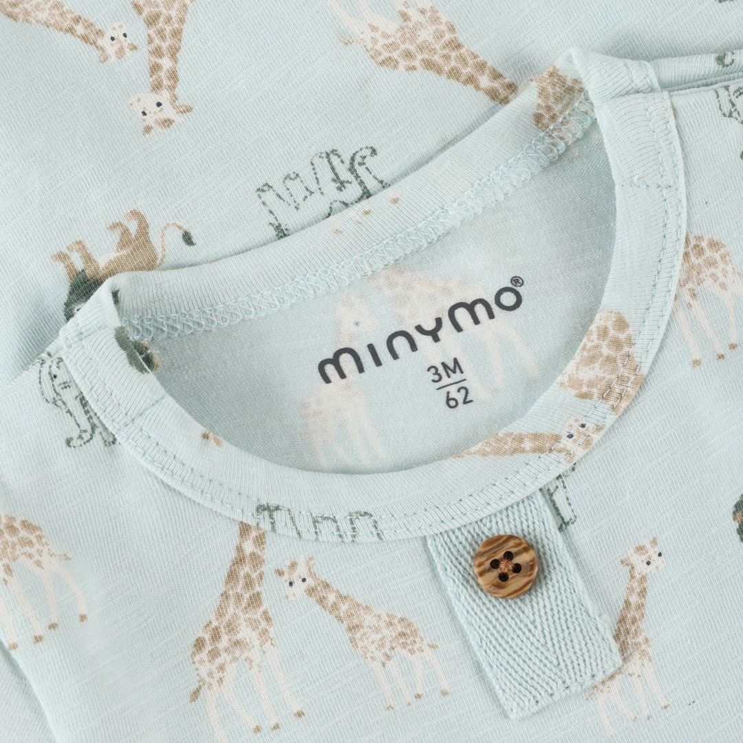 Minymo Baby Boy Short Sleeve Bodysuit   114347-8303