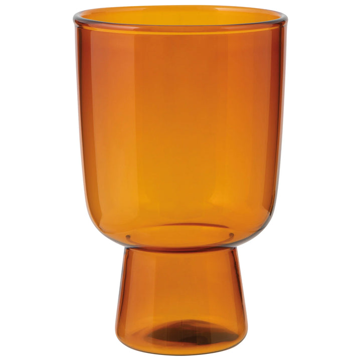 Danica Pedestal Glass  -  Amber