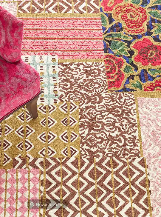 Elm Patchwork Micro Hooked Rug*