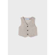 Abel & Lula Boys Linen Vest  15362-49  Natural