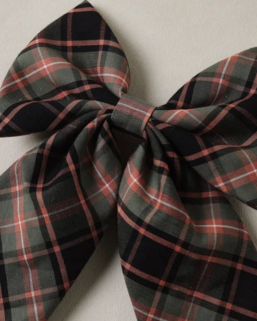 Noralee Girls Everly Bow   NLA003HUNT   Tartan