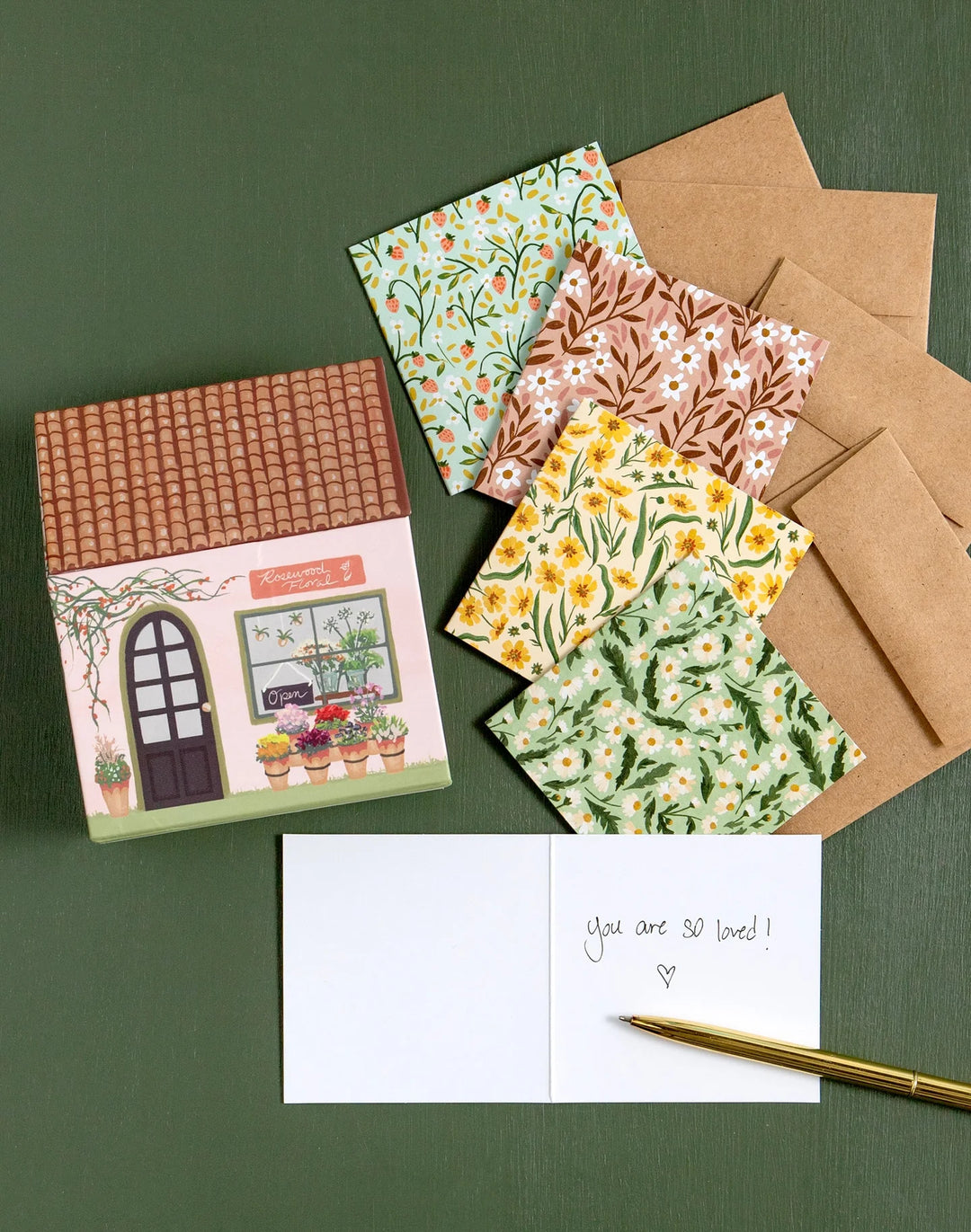 1Canoe2 Flower Shop Mini Specialty Greeting Card Box Set