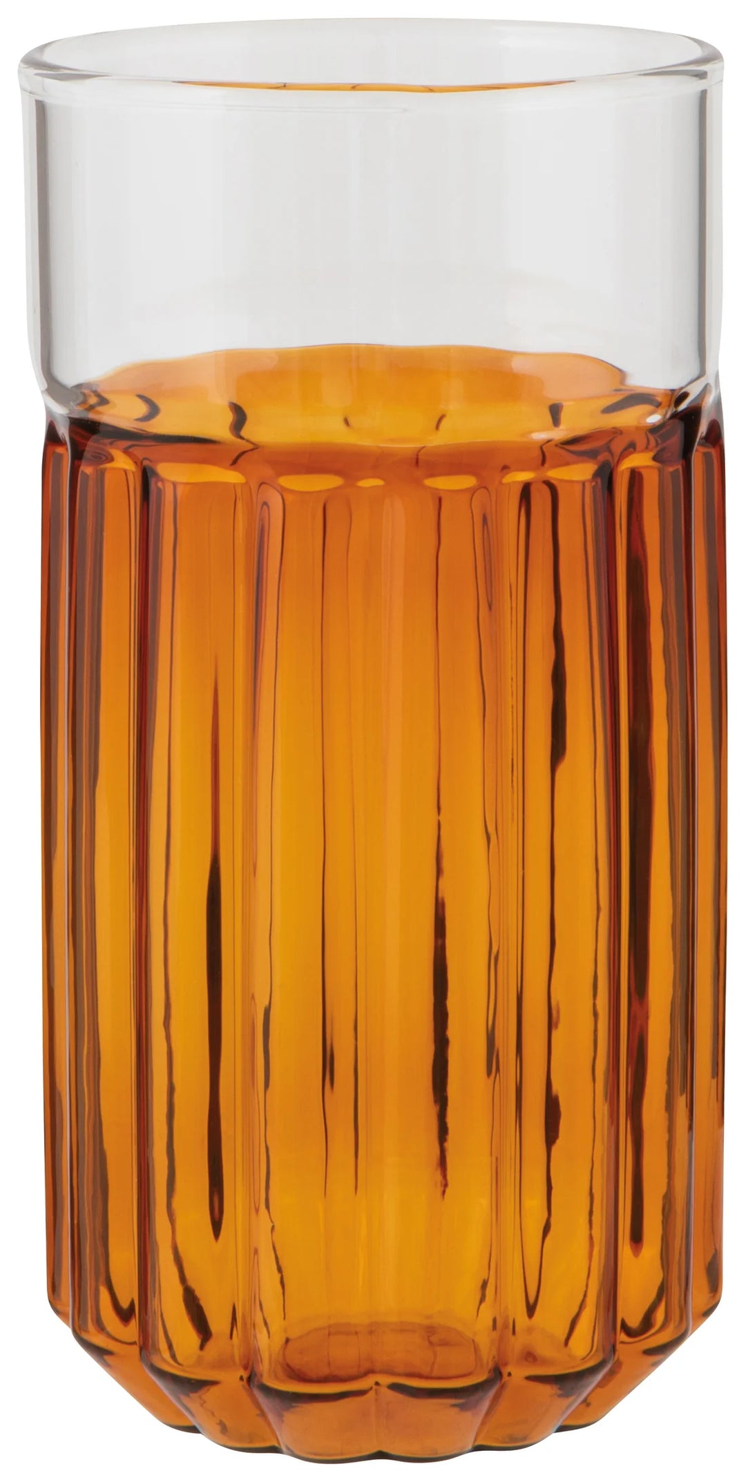 Danica Channel Glassware   -   Amber
