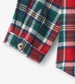 Hatley Boys Flannel Button Up Shirt  F23HPK1252  Celebration Plaid