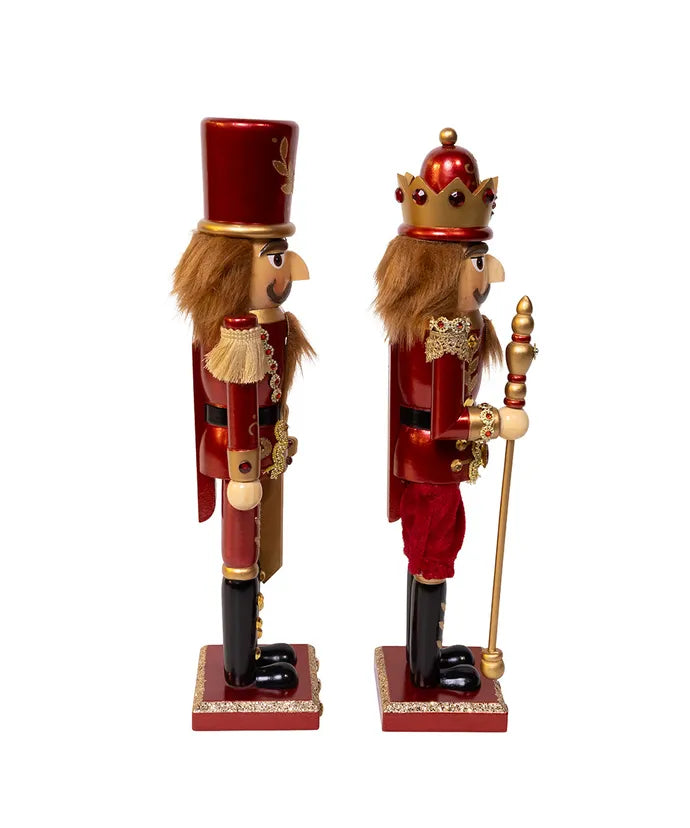 Kurt Adler 15" Burgundy Nutcracker F2413