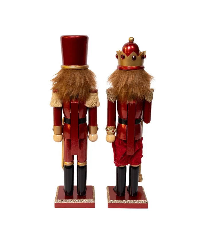 Kurt Adler 15" Burgundy Nutcracker F2413