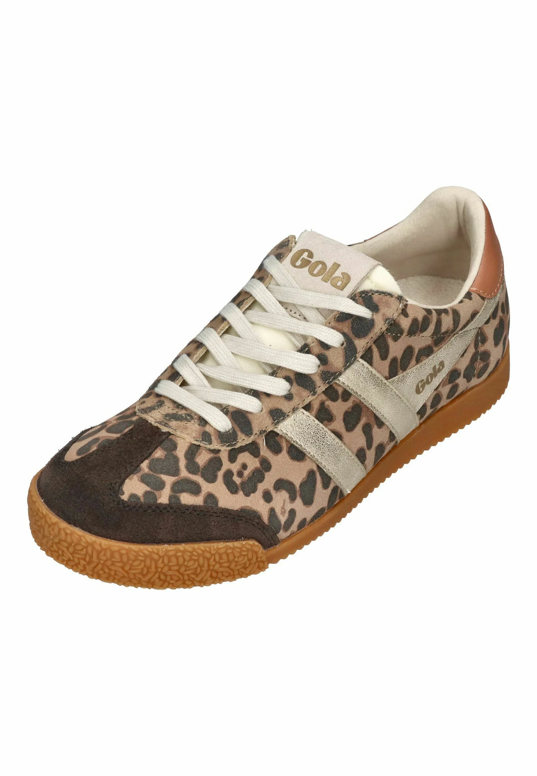 Gola Elan Safari Sneaker  Leopard/Mocha/Gold/Terracotta