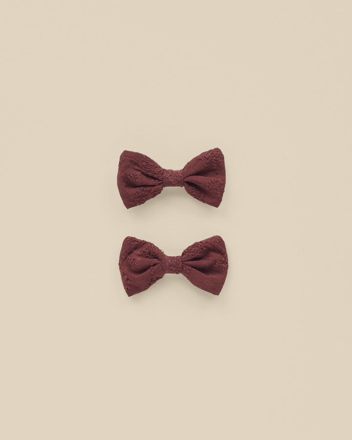 Noralee Fig Little Bow Clip