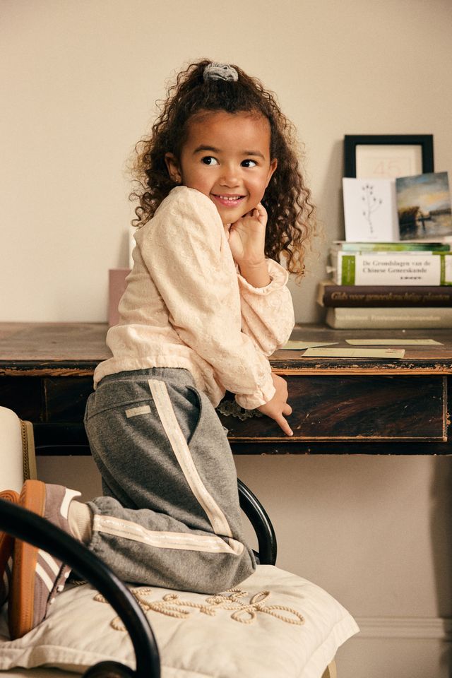 Daily Seven Girls Sweat Pant With Fancy Trim   930538-1261