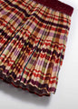 Abel & Lula Girls Plaid Pleated Skirt   5522-9   Paprika