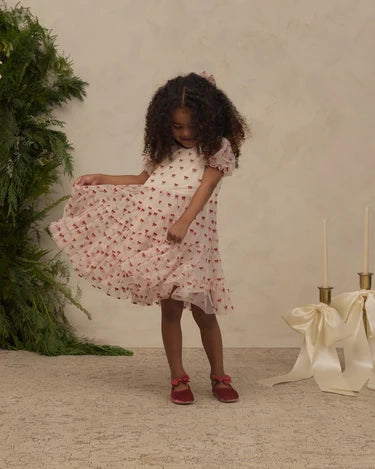 Noralee Girls Dottie Dress    NL009SNOW    Ruby Bows