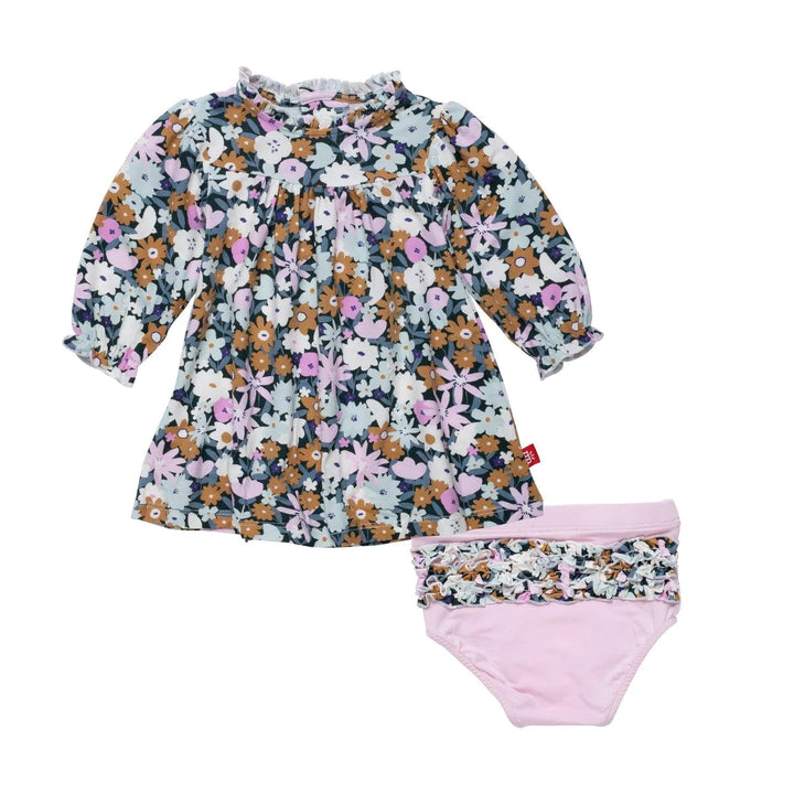 Magnetic Me Baby Girl Dress With Bloomer  MF23MS39FL  Finchley