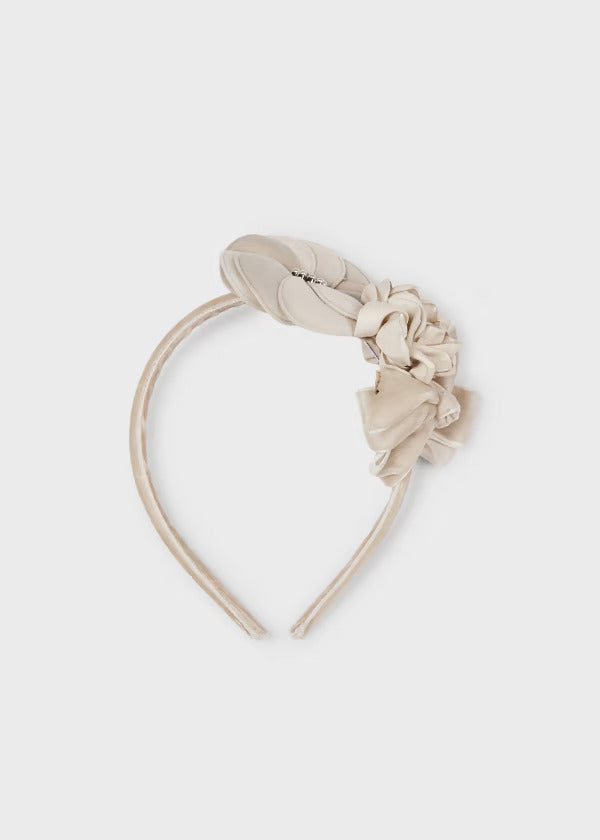 Mayoral Girls Floral Headband  10608-40  Champagne *