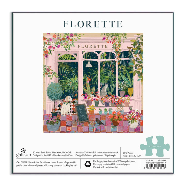 Galison Florette Puzzle 500 Pieces