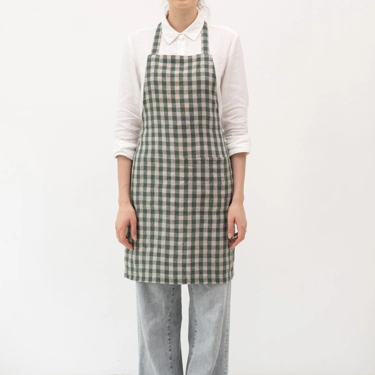 Linen Tales Forest Gingham Daily Apron