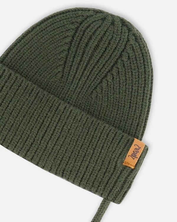 Deux Par Deux Knit Hat  G20ZW01-398  Kombu Green **