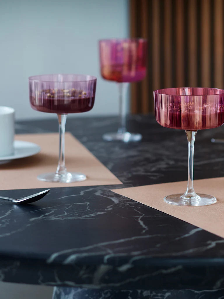 LSA Gems Garnet Cocktail Coupe Set/4