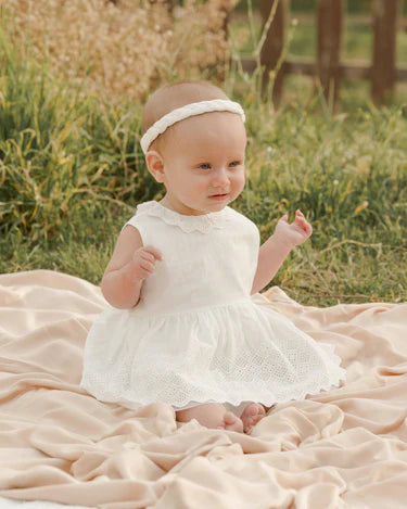 Noralee Baby Girl Georgia Romper  NL065BAIL  White