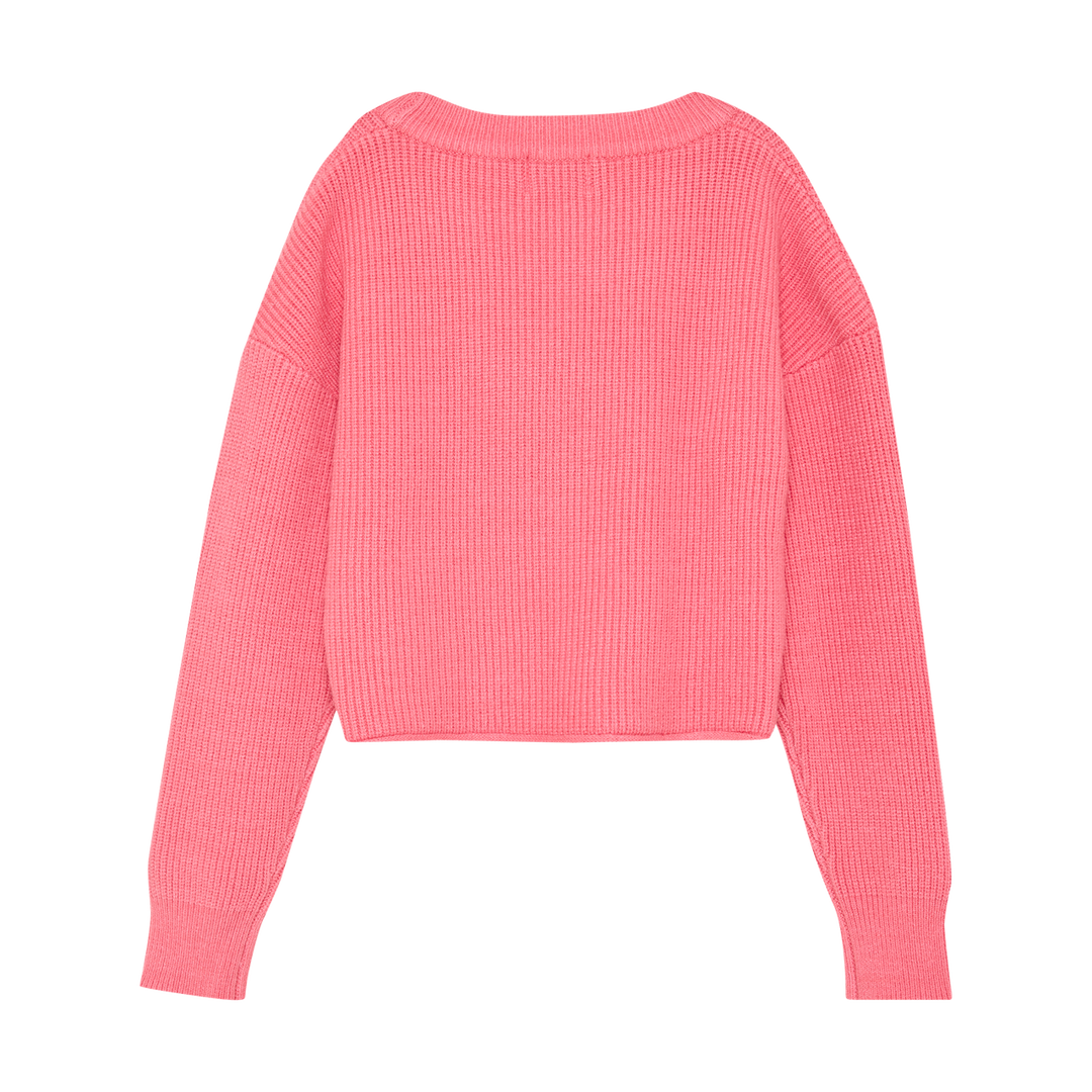 Creamie Girls Chunky Knit Cardigan   823143-5223