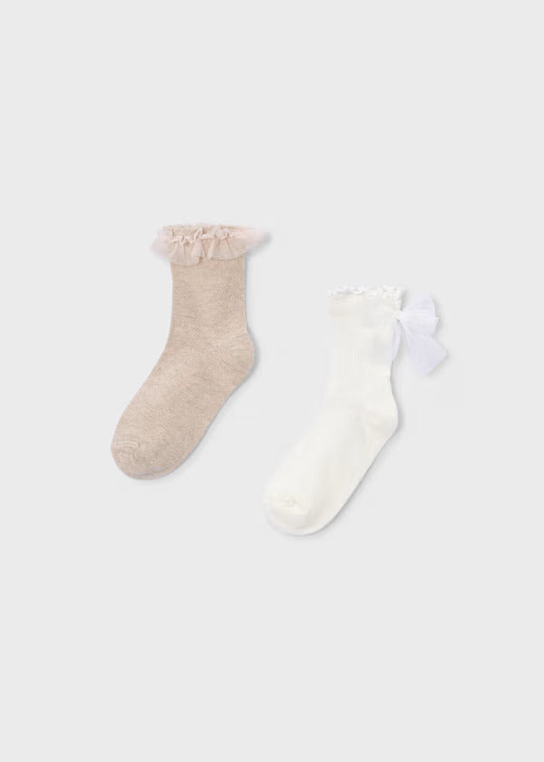 Mayoral Girls Sock Set/2  10184-71  Avellana