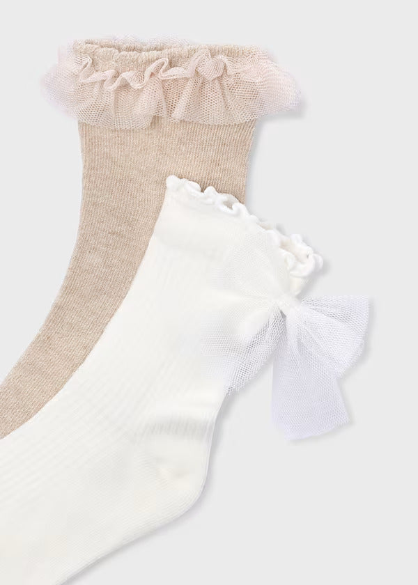 Mayoral Girls Sock Set/2  10184-71  Avellana