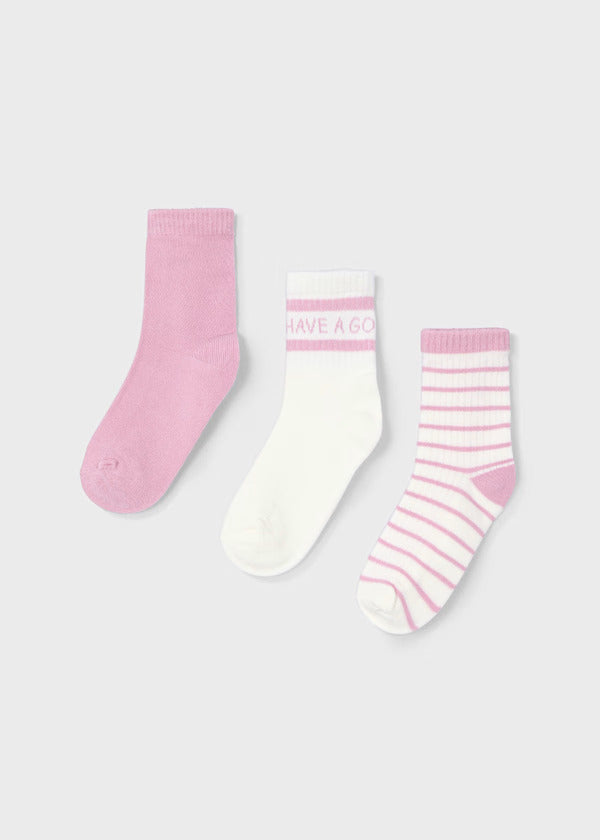 Mayoral Girls Sock Set   10914-62   Rosado
