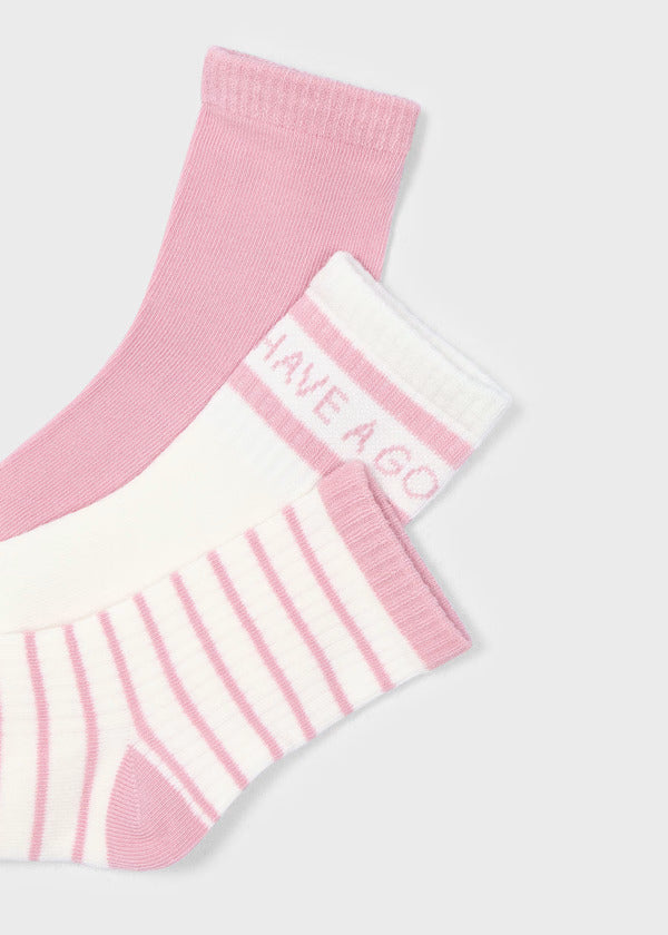 Mayoral Girls Sock Set   10914-62   Rosado