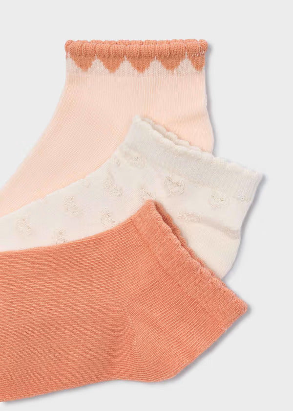 Mayoral Girls Sock Set  10187  Melocoton