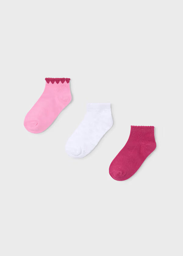 Mayoral Girls Sock Set  10187-81 Petalo