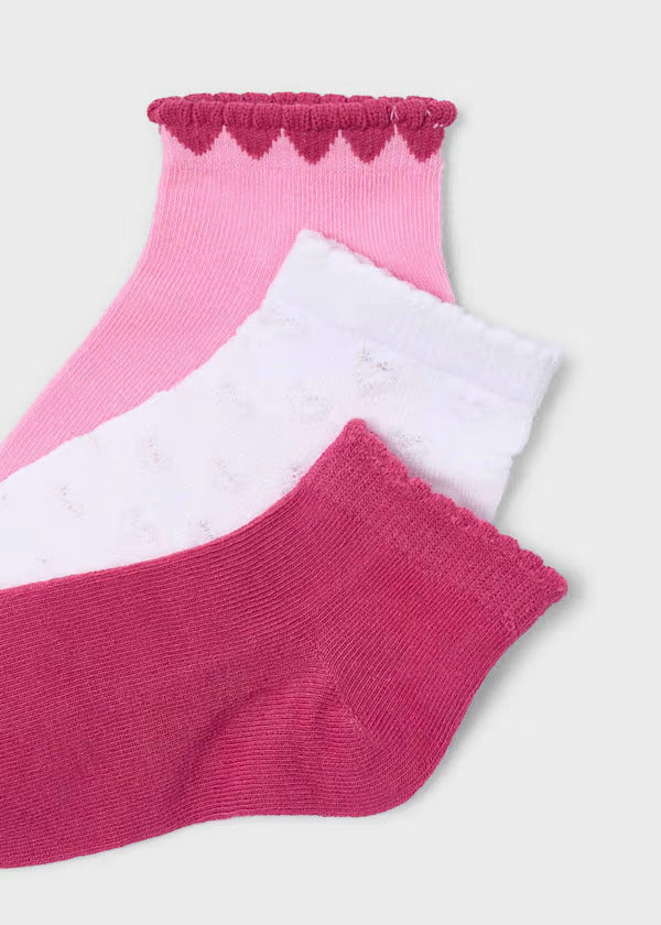 Mayoral Girls Sock Set  10187-81 Petalo