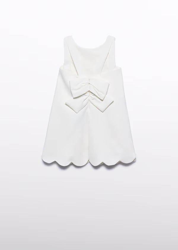 Abel & Lula Girls Crepe Dress With Flower Detail    5055-3    Nata