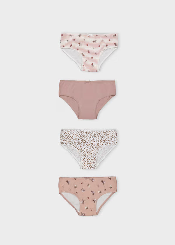 Mayoral Girls Briefs Set (4)   10274-22   Pastel