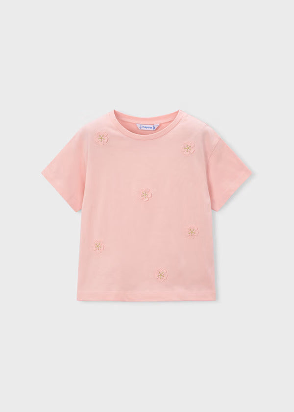 Mayoral Girls Short Sleeve Tee   3013-12   Blossom