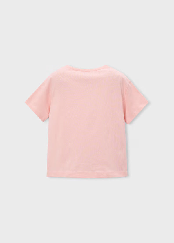 Mayoral Girls Short Sleeve Tee   3013-12   Blossom
