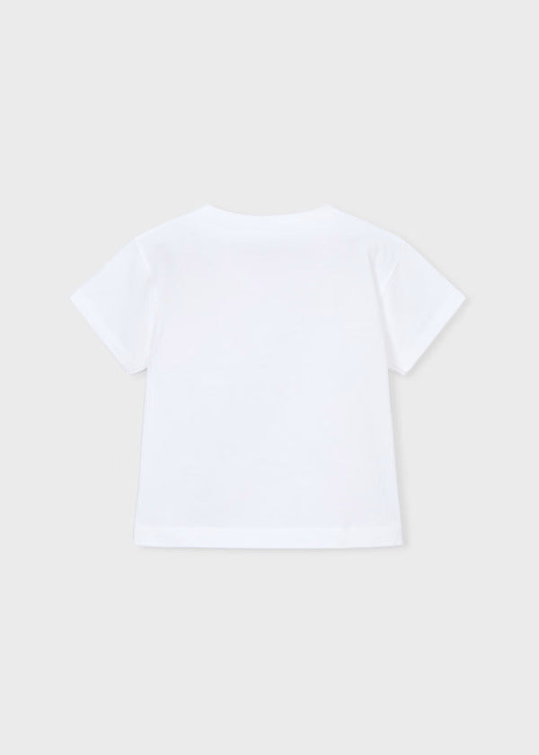 Mayoral Girls Short Sleeve Tee   3013-10   Blanco