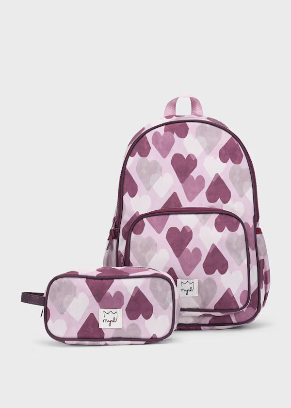Mayoral Backpack and Pencil Case Set   10325-24   Violetta